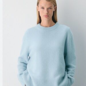 Aritizia Plush Cashmere Sweater dew blue